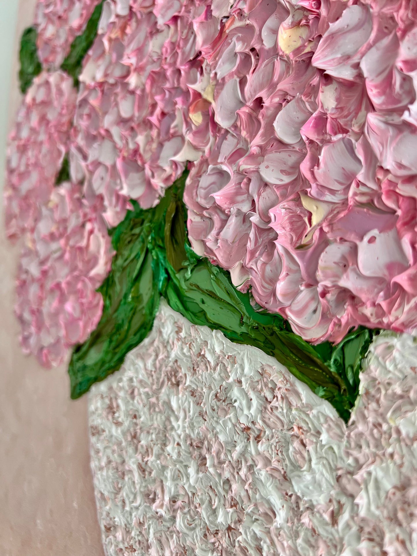 Pink hydrangeas