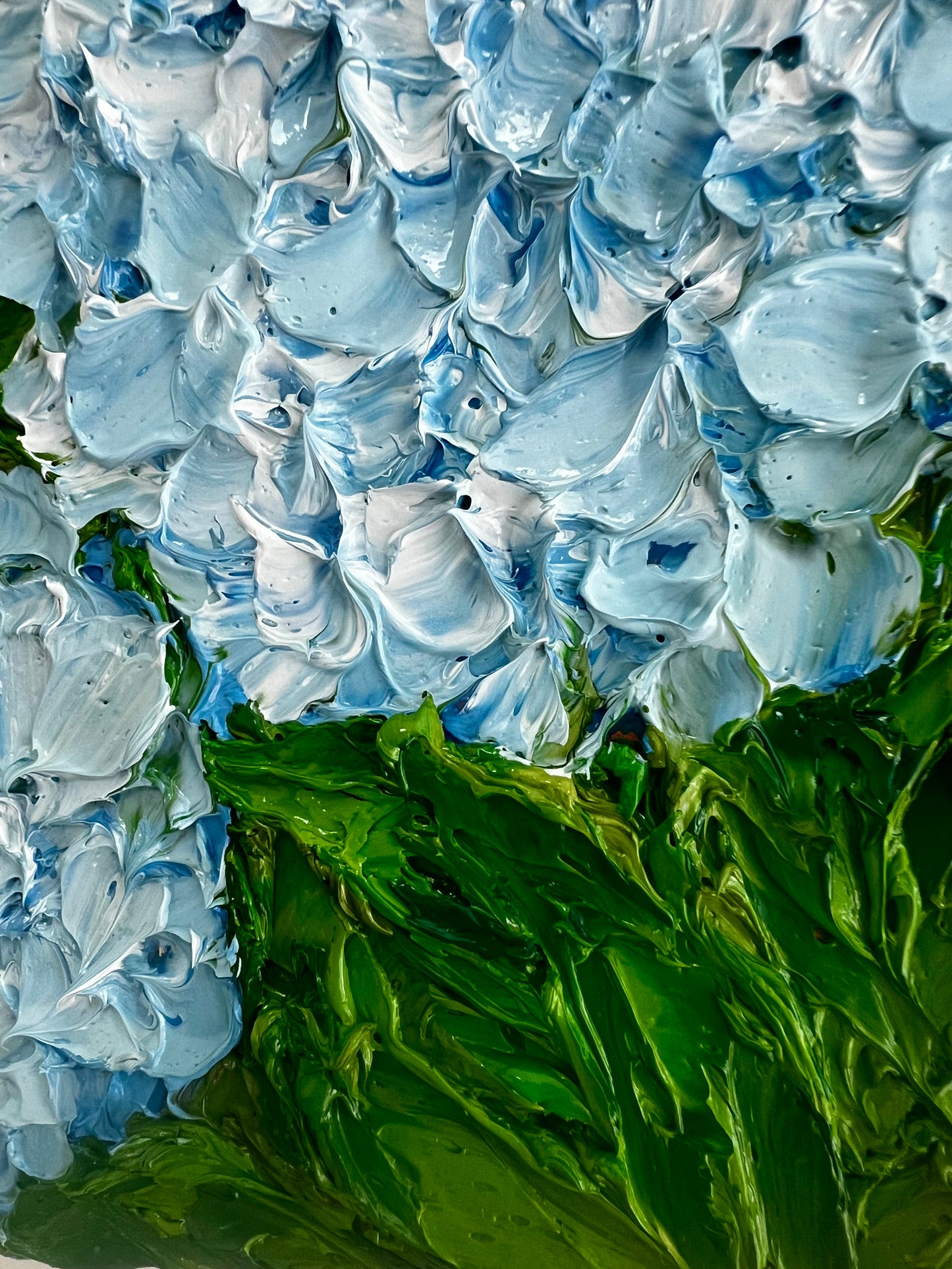 Light blue hydrangeas