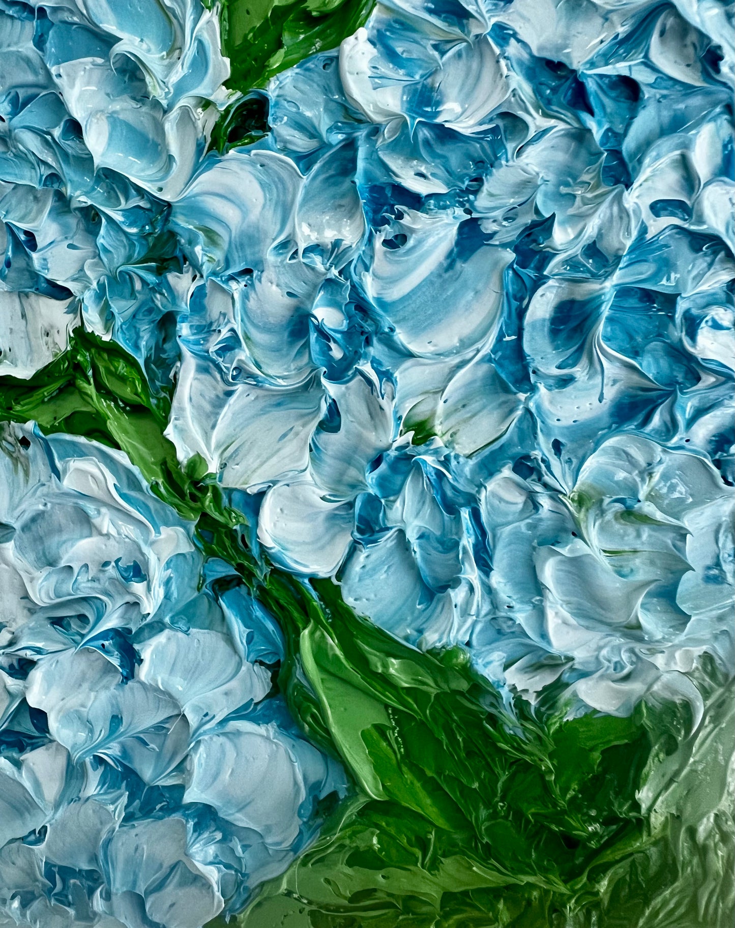 Love in blue hydrangeas