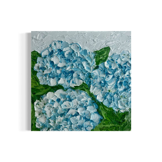Love in blue hydrangeas